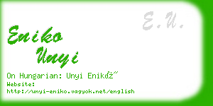 eniko unyi business card